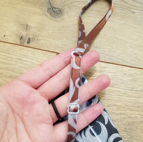 Mudd Peplum Pleated Camisole Top Purple Swirl Pattern {Medium} - Picture 8 of 9